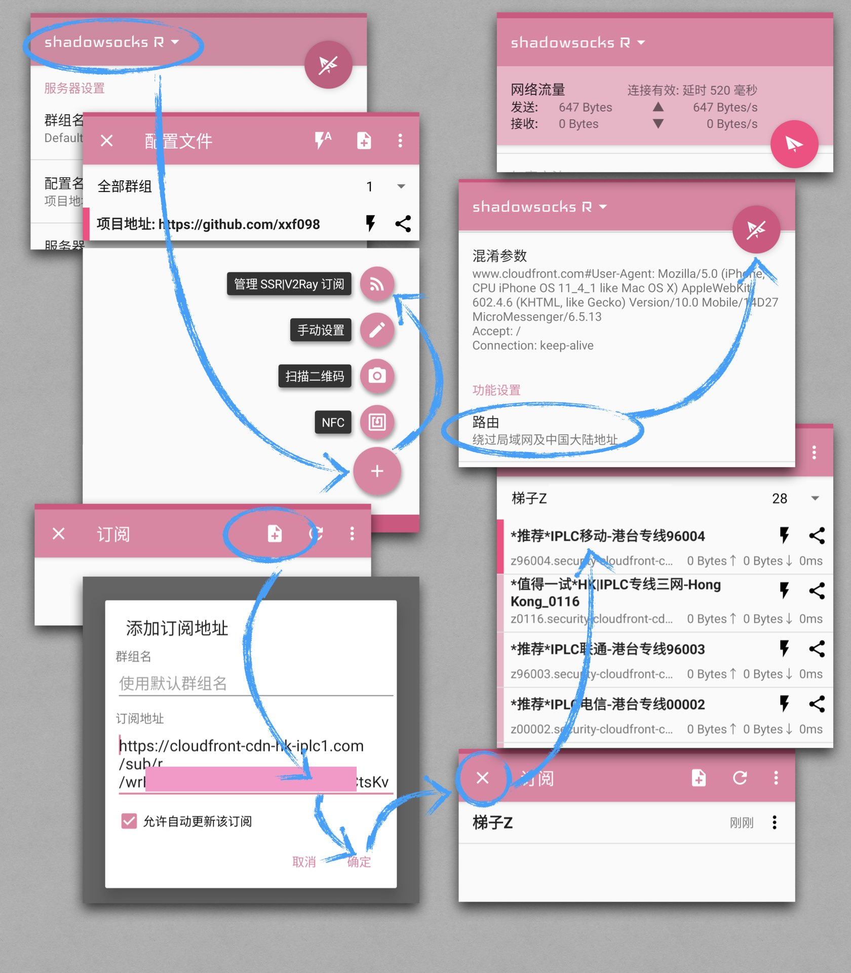 SSRRay 安卓代理客户端使用教程